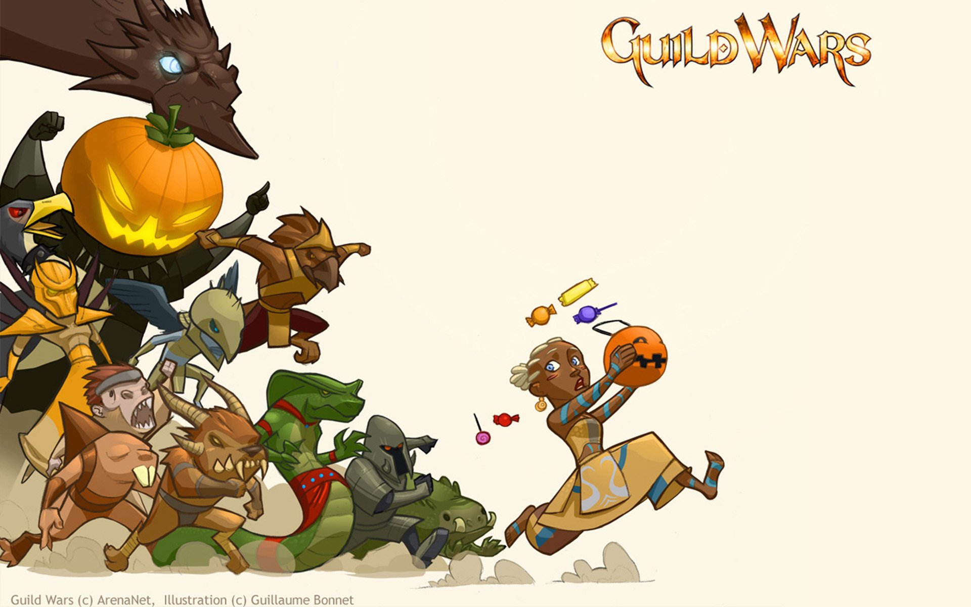 Download Halloween Video Game Guild Wars  HD Wallpaper by Guillaume Bonnet
