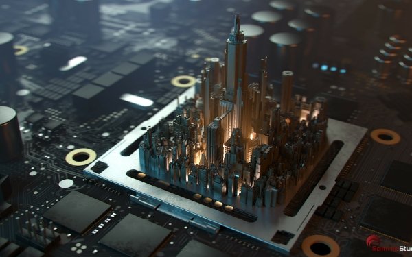 Technology Processor Architecture New York High Tech HD Wallpaper | Background Image