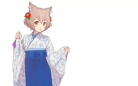 Felix Argyle from Re:Zero - Starting Life in Another World wearing a traditional kimono, featured in an HD anime desktop wallpaper.