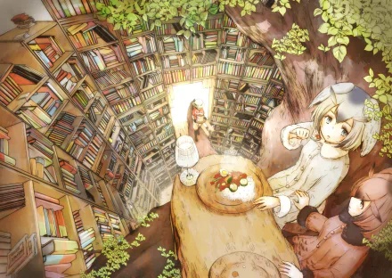 Northern White-faced Owl (Kemono Friends) Eurasian Eagle Owl (Kemono Friends) Kaban (Kemono Friends) Anime Kemono Friends HD Desktop Wallpaper | Background Image