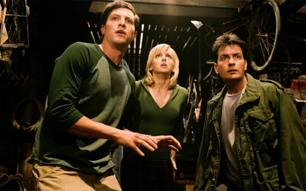 Charlie Sheen Simon Rex Anna Faris movie Scary Movie 3 HD Desktop Wallpaper | Background Image