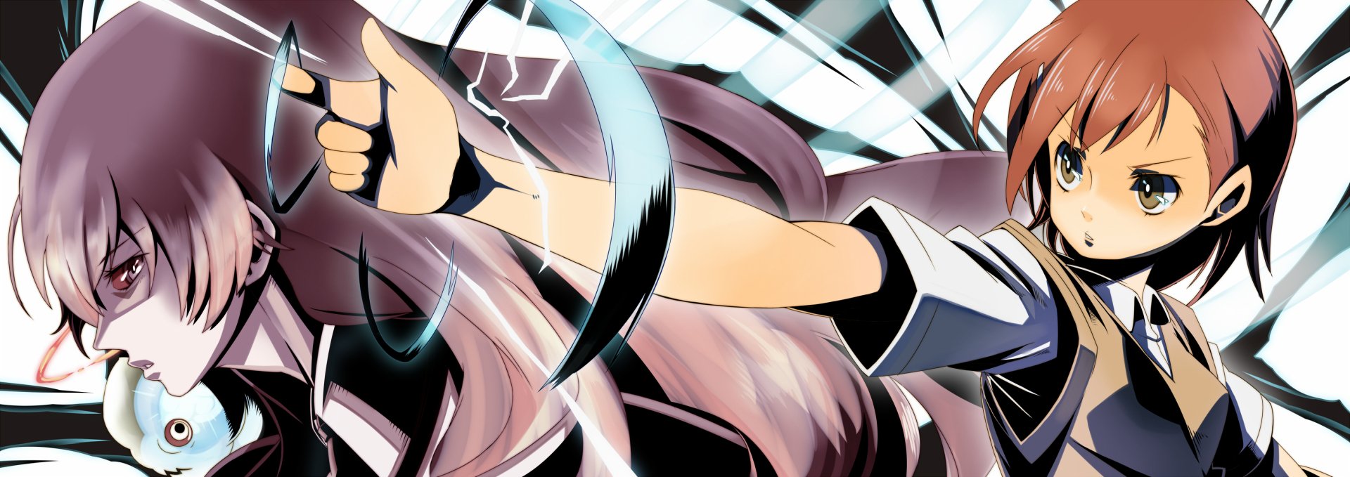 Download School Uniform Short Hair Brown Eyes Mikoto Misaka Harumi Kiyama Anime A Certain Scientific Railgun HD Wallpaper