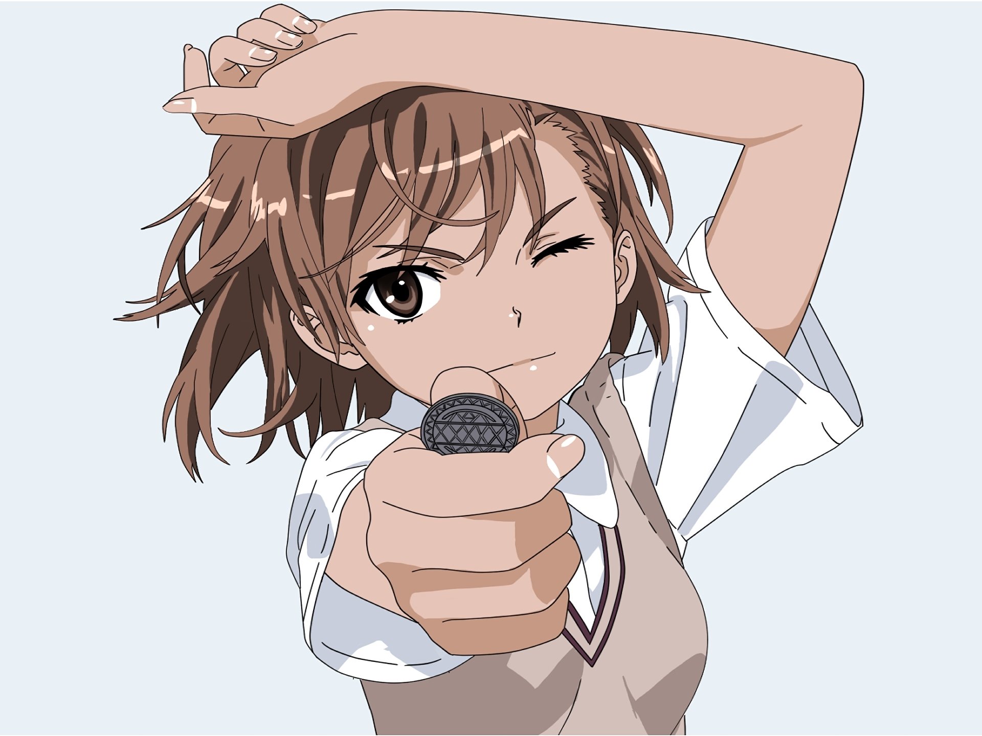 Download Mikoto Misaka Anime A Certain Scientific Railgun HD Wallpaper