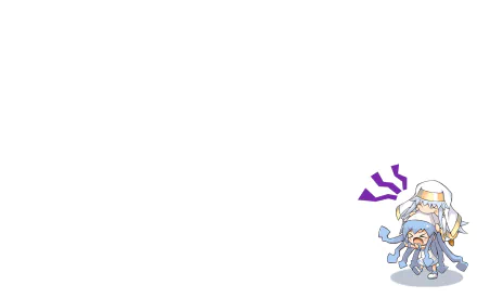 Chibi anime crossover of Index Librorum Prohibitorum and Ika Musume in the lower-right on a clean white HD PC desktop wallpaper/background.