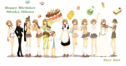 school uniform short hair brown eyes brown hair Last Order Sisters (Toaru Majutsu no Index) Mikoto Misaka Anime A Certain Scientific Railgun HD Desktop Wallpaper | Background Image