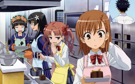 Kazari Uiharu Ruiko Saten Kuroko Shirai Mikoto Misaka Anime A Certain Scientific Railgun HD Desktop Wallpaper | Background Image