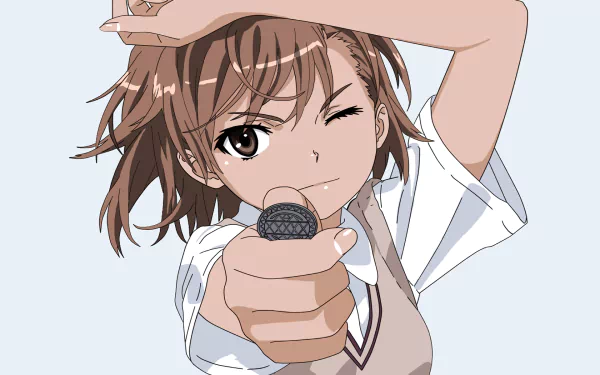 Mikoto Misaka Anime A Certain Scientific Railgun HD Desktop Wallpaper | Background Image