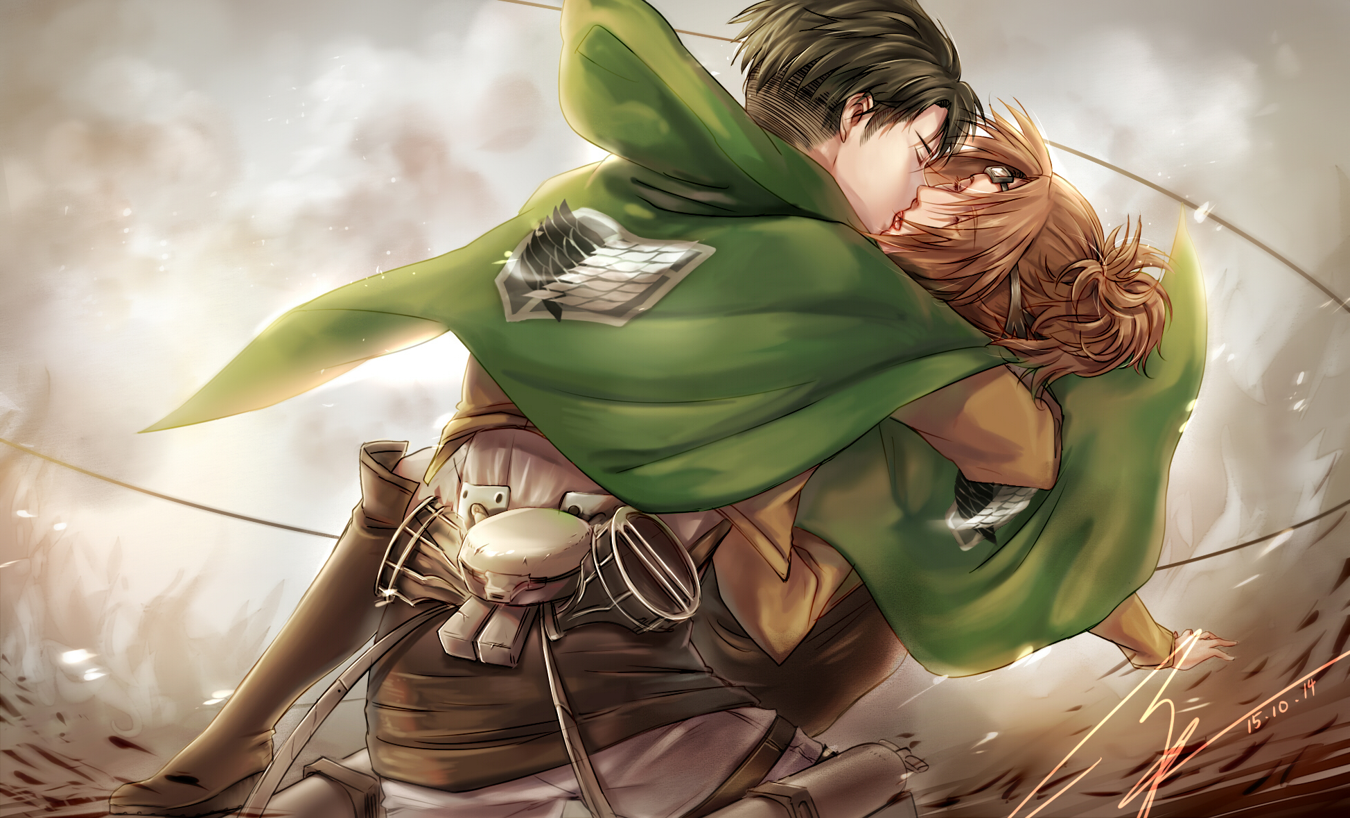 Download Hange Zoë Levi Ackerman Attack On Titan Anime Hd Wallpaper