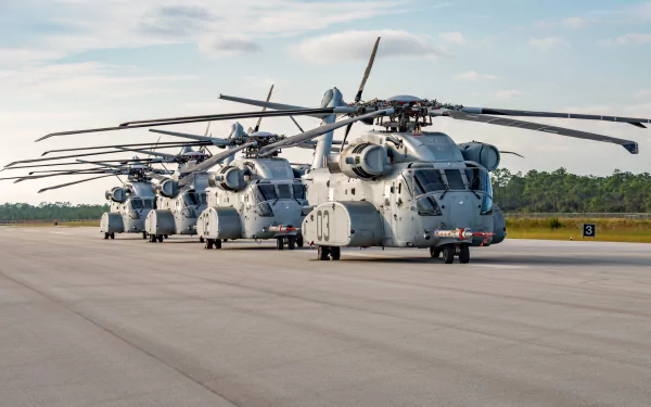 cargo aircraft aircraft helicopter military Sikorsky CH-53K King Stallion HD Desktop Wallpaper | Background Image