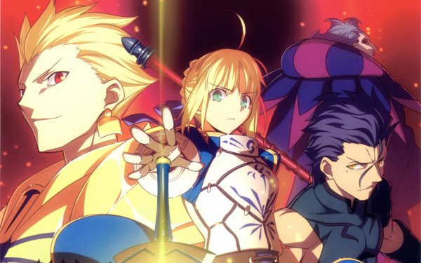 Anime Fate/Zero Fate Series Saber Gilgamesh Caster Lancer HD Wallpaper | Background Image