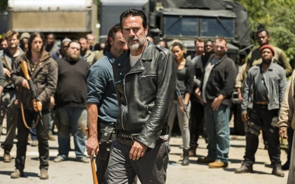 TV Show The Walking Dead Andrew Lincoln Rick Grimes Negan Jeffrey Dean Morgan HD Wallpaper | Background Image