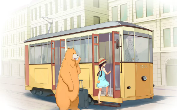 Anime Kuma Miko: Girl Meets Bear HD Desktop Wallpaper | Background Image