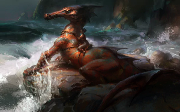 coast fantasy creature HD Desktop Wallpaper | Background Image