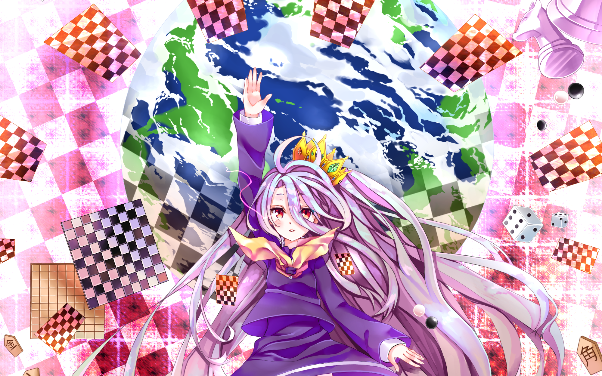 Download Shiro (No Game No Life) Anime No Game No Life HD Wallpaper