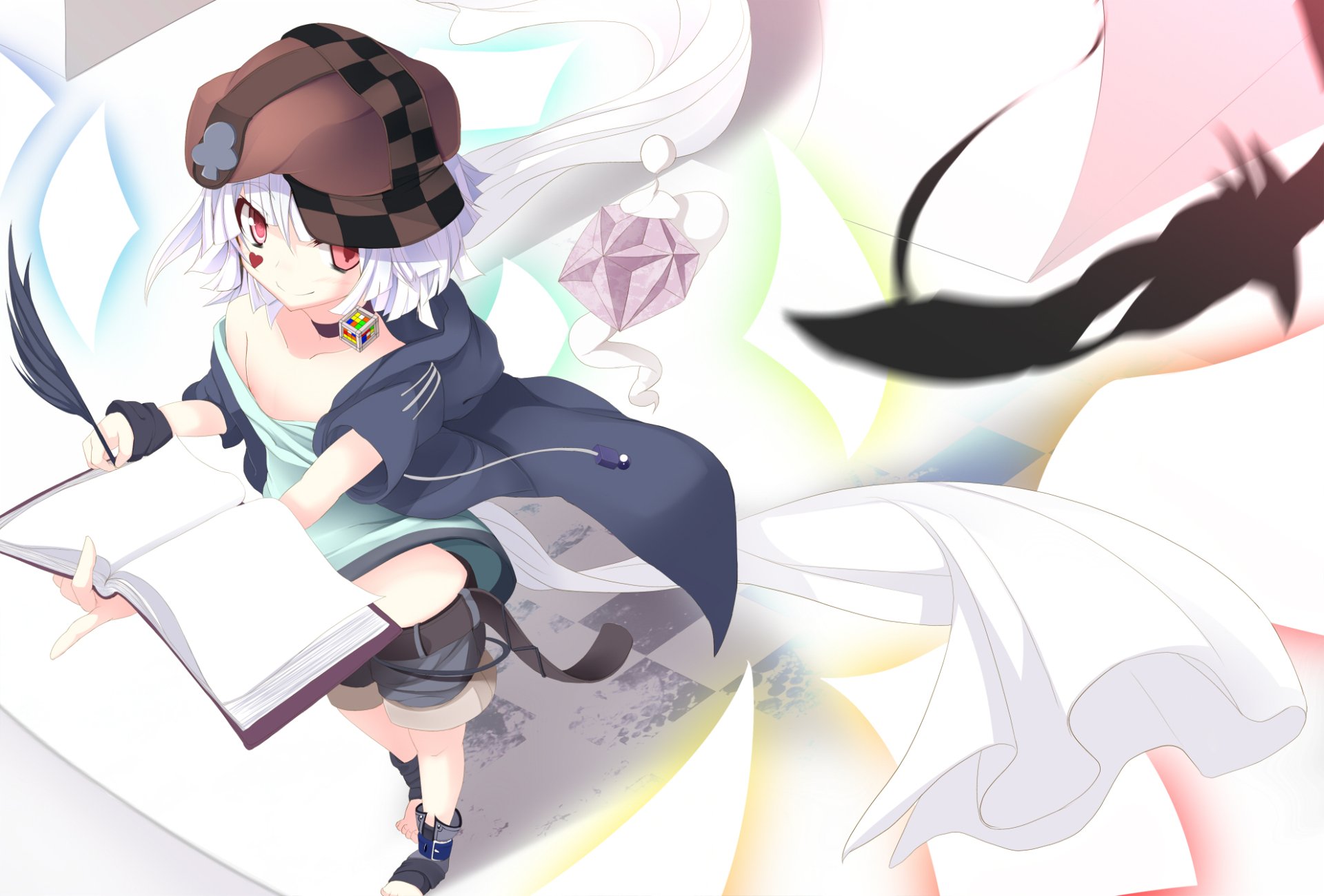 HD PC desktop wallpaper featuring Tet from the anime No Game No Life, showcasing vibrant colors and dynamic fantasy elements in a stylish anime art style.