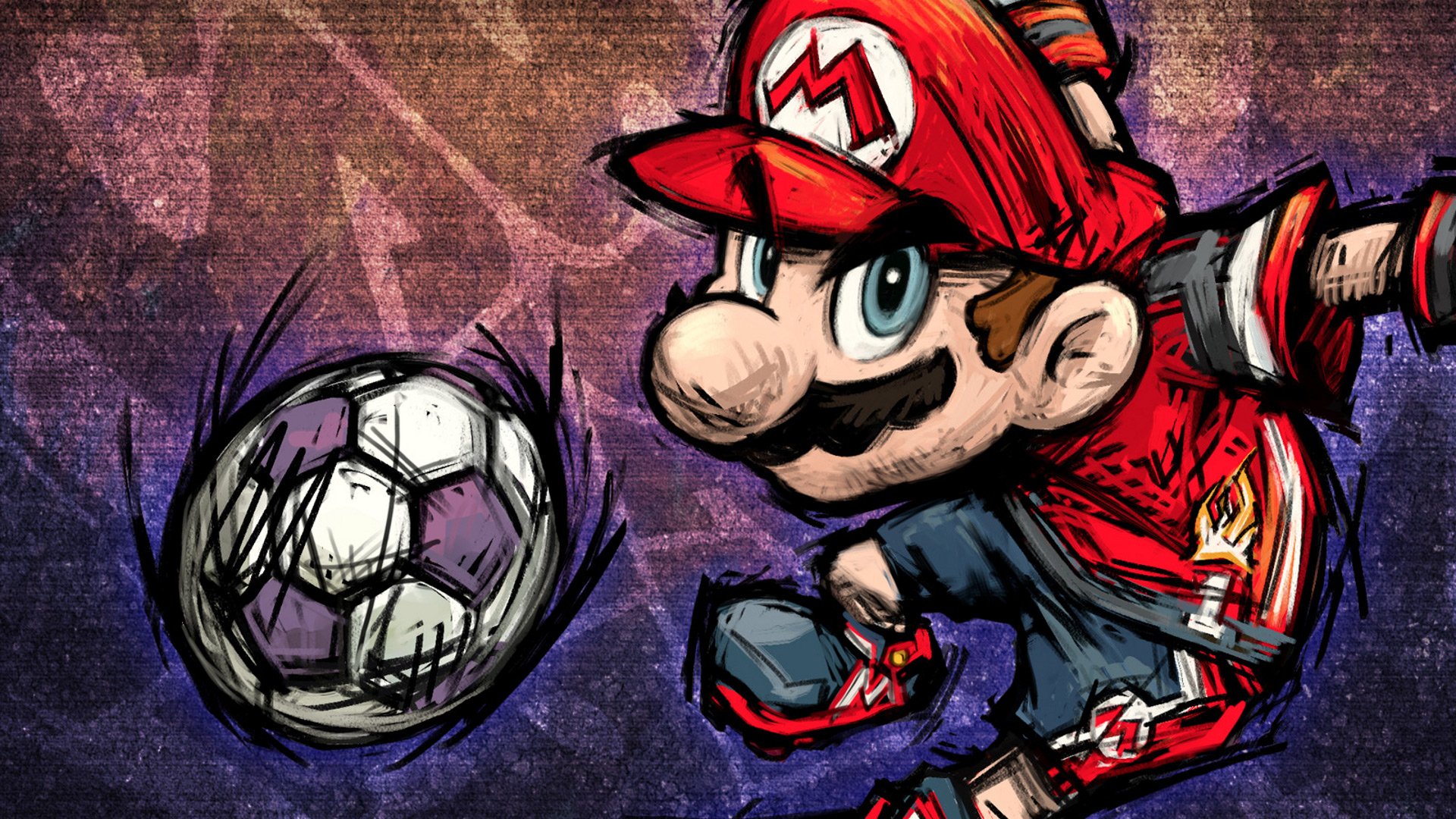 Download Video Game Super Mario Strikers HD Wallpaper