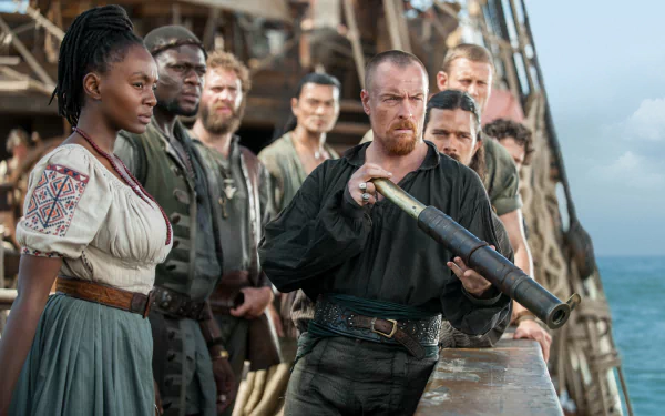 Captain Flint (Black Sails) Toby Stephens TV Show Black Sails HD Desktop Wallpaper | Background Image