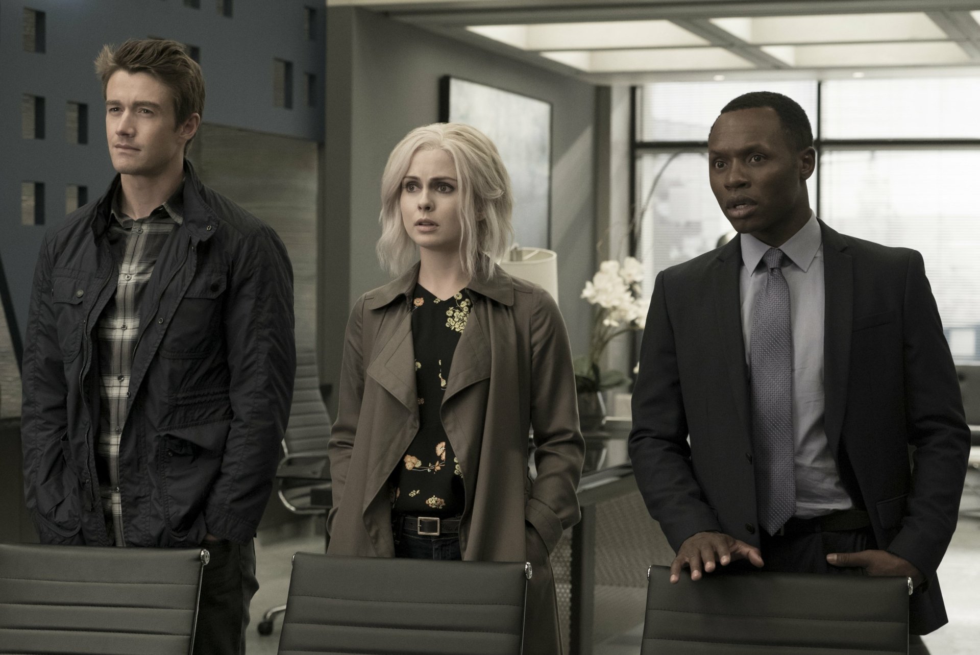 Download Clive Babineaux Malcolm Goodwin Robert Buckley Major Lilywhite Rose McIver Liv Moore TV Show IZombie HD Wallpaper