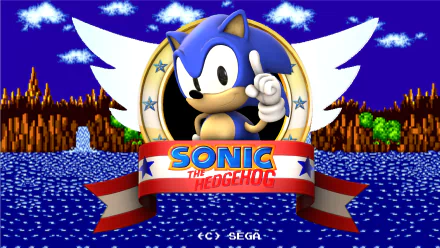 video game Sonic the Hedgehog (1991) HD Desktop Wallpaper | Background Image