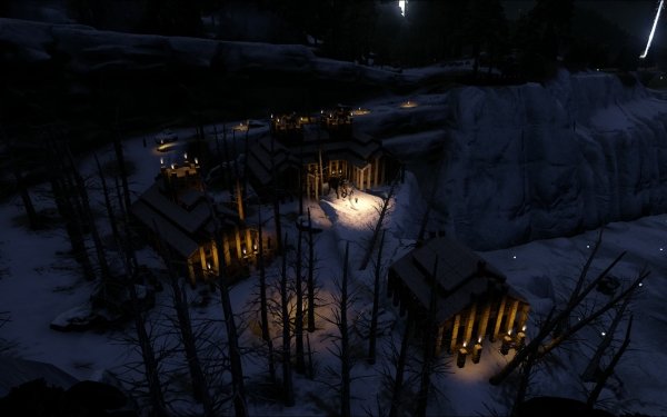 Video Game ARK: Survival Evolved House Winter Snow HD Wallpaper | Background Image