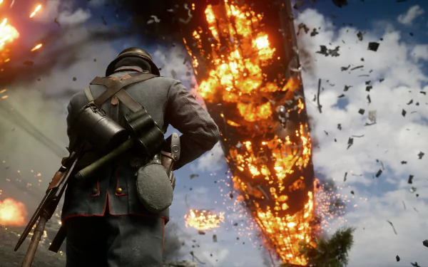 zeppelin soldier video game Battlefield 1 HD Desktop Wallpaper | Background Image