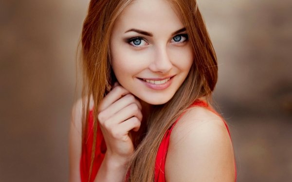 Women Model Models Smile Blue Eyes Redhead HD Wallpaper | Background Image