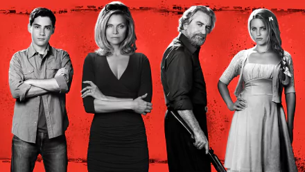 Michelle Pfeiffer Dianna Agron John D'Leo Robert De Niro movie The Family HD Desktop Wallpaper | Background Image