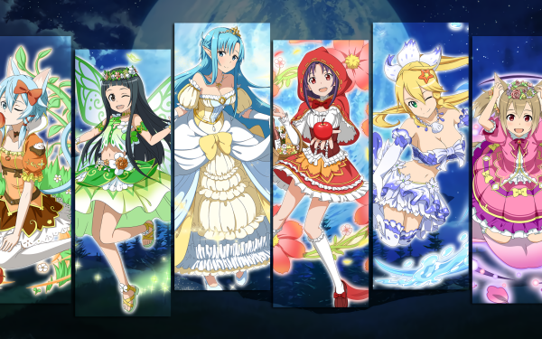 Anime Sword Art Online Sword Art Online: Memory Defrag Yui Yuuki Konno Asuna Yuuki Leafa Sinon HD Wallpaper | Background Image