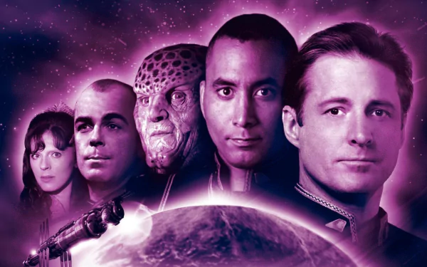 John Sheridan Stephen Franklin Michael Garibaldi Delenn (Babylon 5) G'Kar TV Show Babylon 5 HD Desktop Wallpaper | Background Image