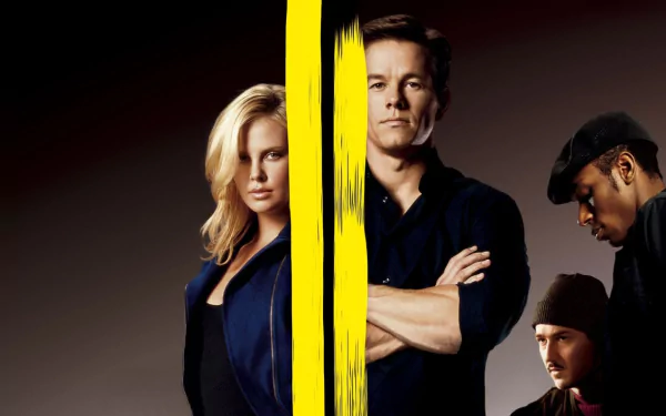 Mos Def Edward Norton Charlize Theron Mark Wahlberg movie The Italian Job (2003) HD Desktop Wallpaper | Background Image