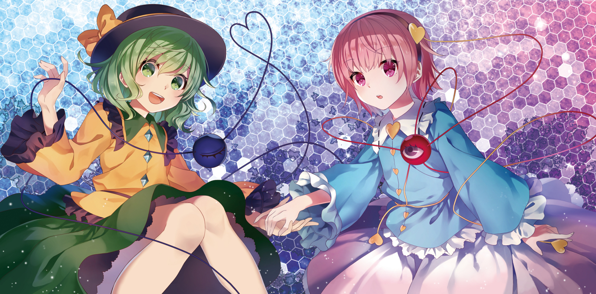 Download Koishi Komeiji Satori Komeiji Anime Touhou HD Wallpaper