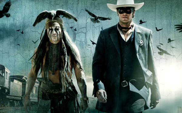 John Reid Armie Hammer Tonto Johnny Depp movie The Lone Ranger HD Desktop Wallpaper | Background Image