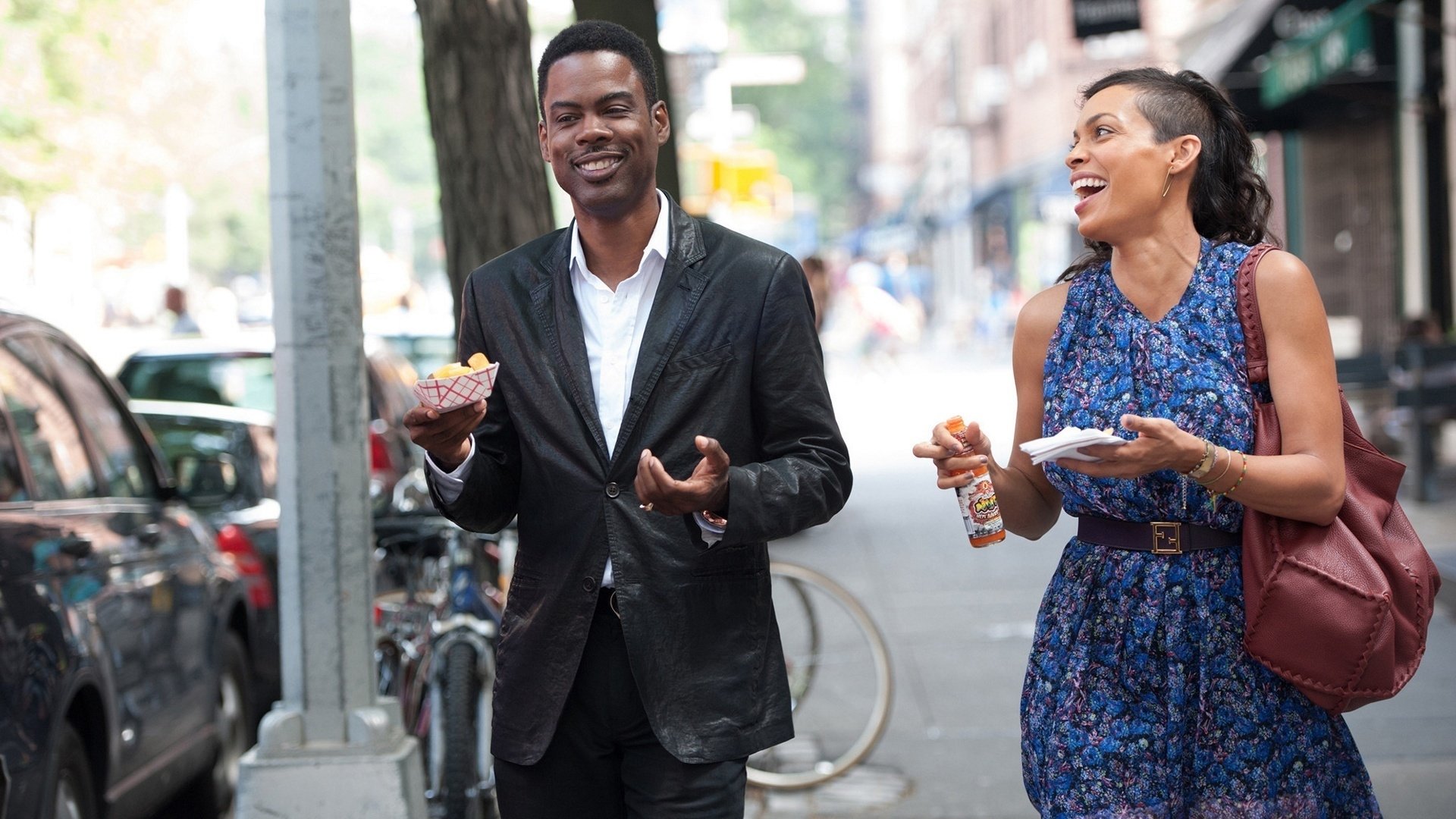 Download Rosario Dawson Chris Rock Movie Top Five HD Wallpaper