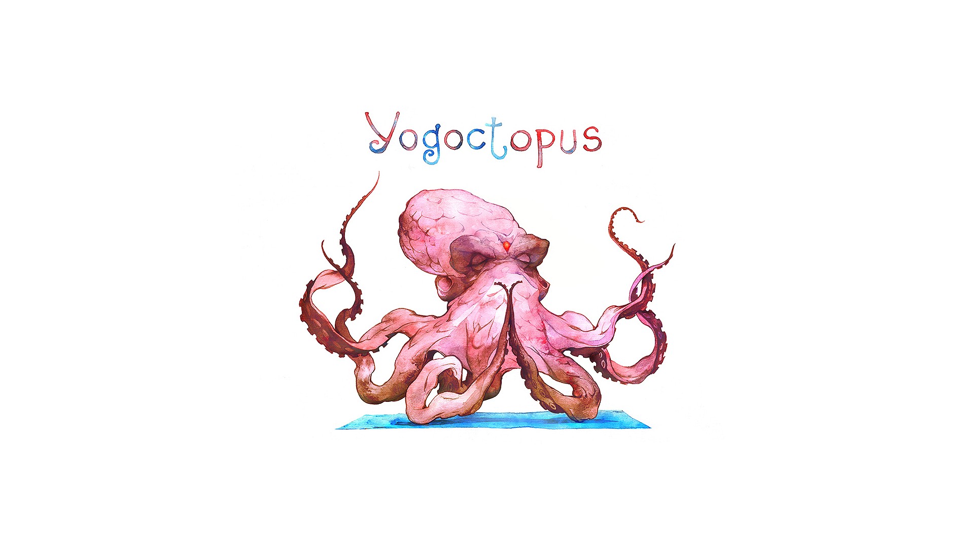 Yogoctopus, octopus doing Yoga by Alexandra Petruk