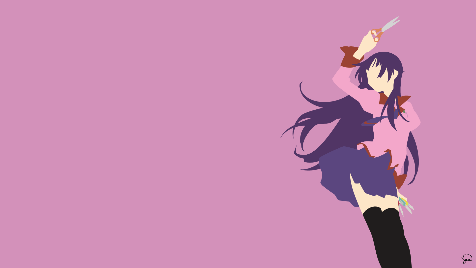 Download Hitagi Senjōgahara Anime Monogatari (Series) HD Wallpaper