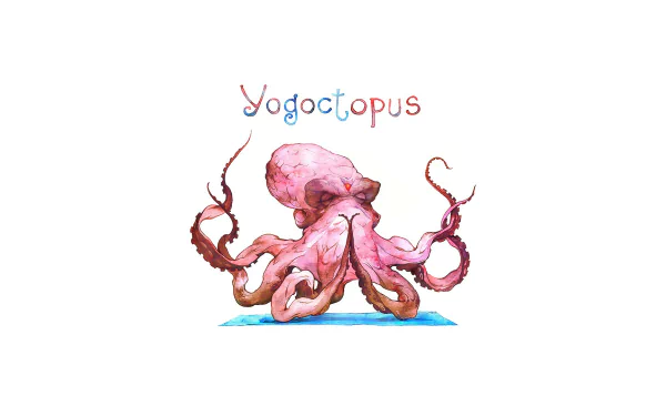  Yogoctopus, octopus doing Yoga by Alexandra Petruk