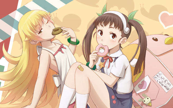 Anime Monogatari (Series) Shinobu Oshino Mayoi Hachikuji HD Wallpaper | Background Image