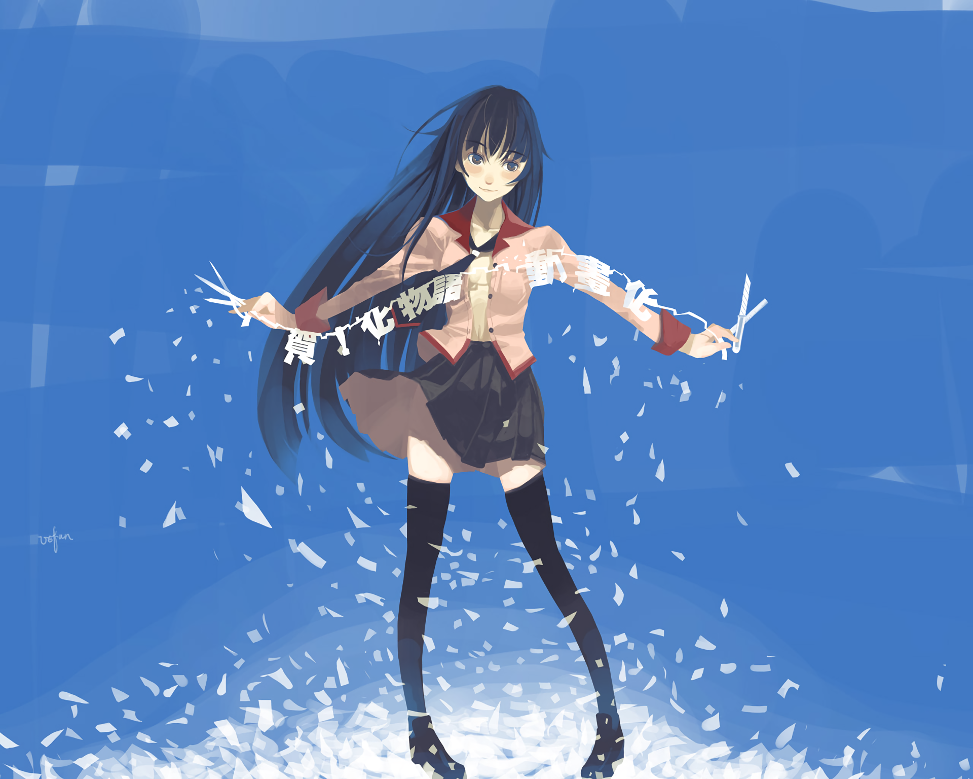 Download Hitagi Senjōgahara Anime Monogatari (Series) HD Wallpaper ...