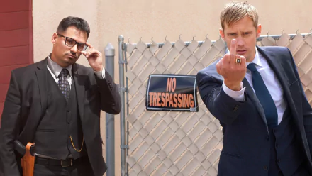 Alexander Skarsgård Michael Peña movie War on Everyone HD Desktop Wallpaper | Background Image