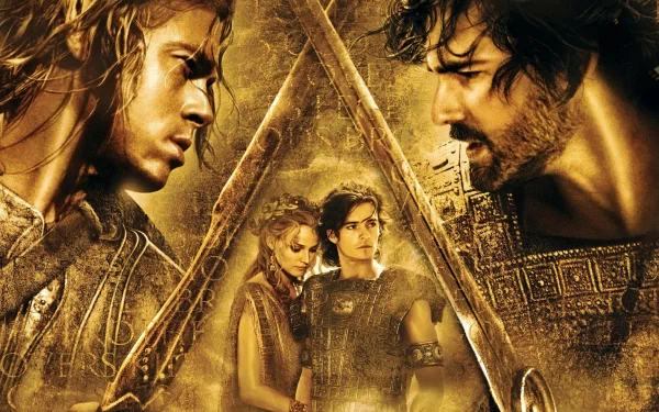 Eric Bana Diane Kruger Brad Pitt Orlando Bloom movie Troy HD Desktop Wallpaper | Background Image