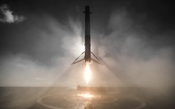 SpaceX Sci Fi rocket HD Desktop Wallpaper | Background Image