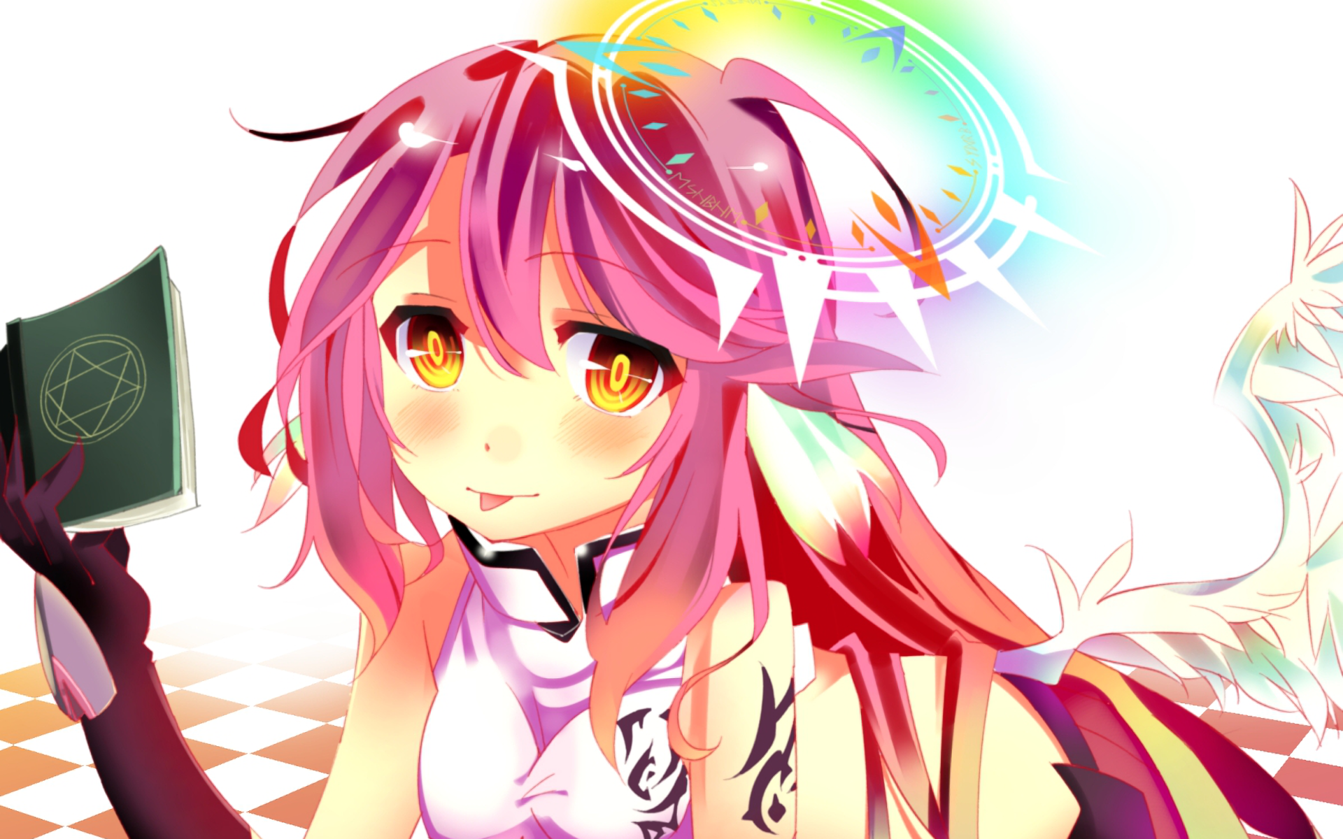 Wallpaper : illustration, anime, artwork, No Game No Life, Jibril, mangaka  3500x1969 - nightelf87 - 47143 - HD Wallpapers - WallHere