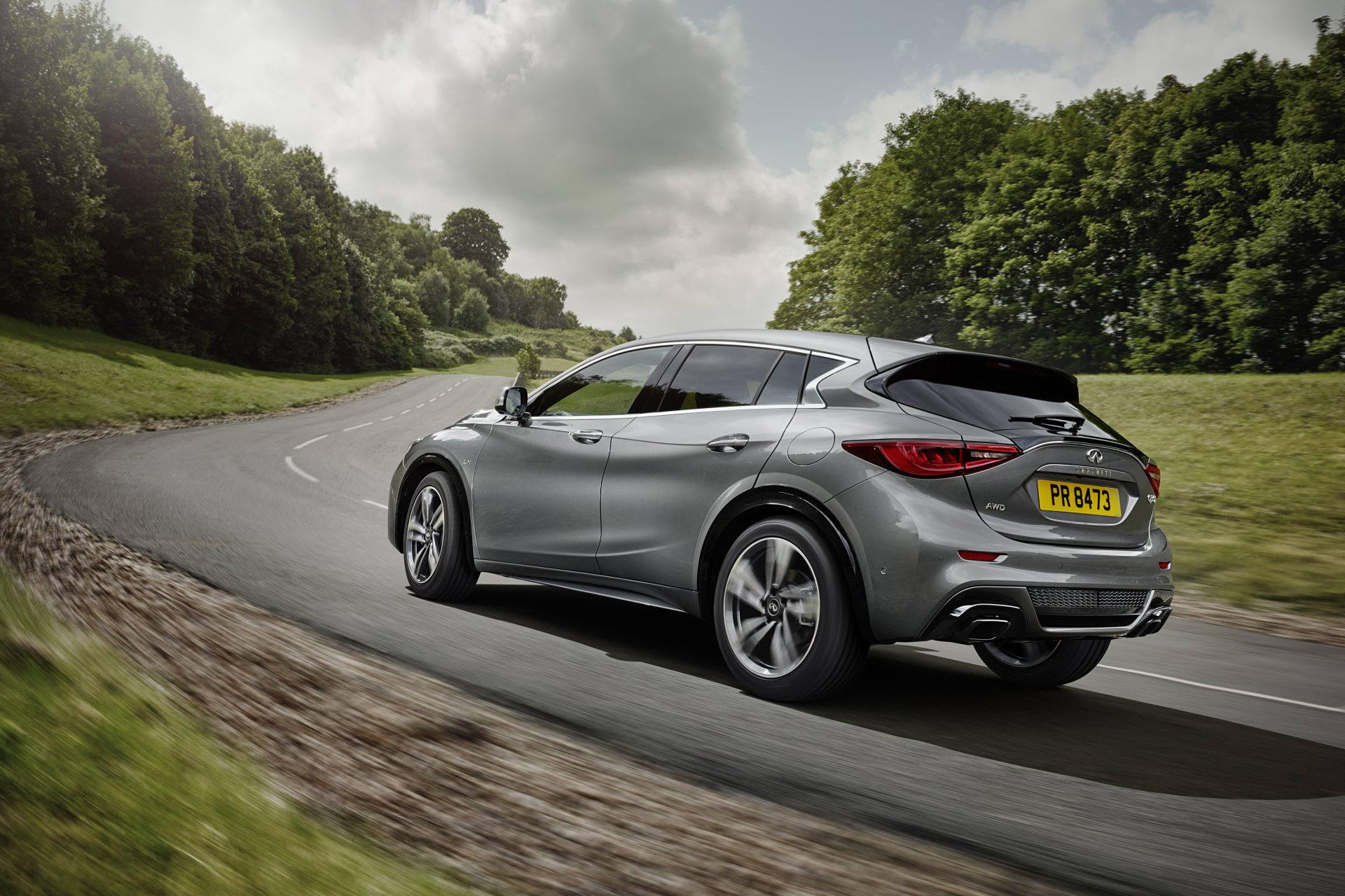 Download Silver Car Car Infiniti Vehicle Infiniti Q30 HD Wallpaper