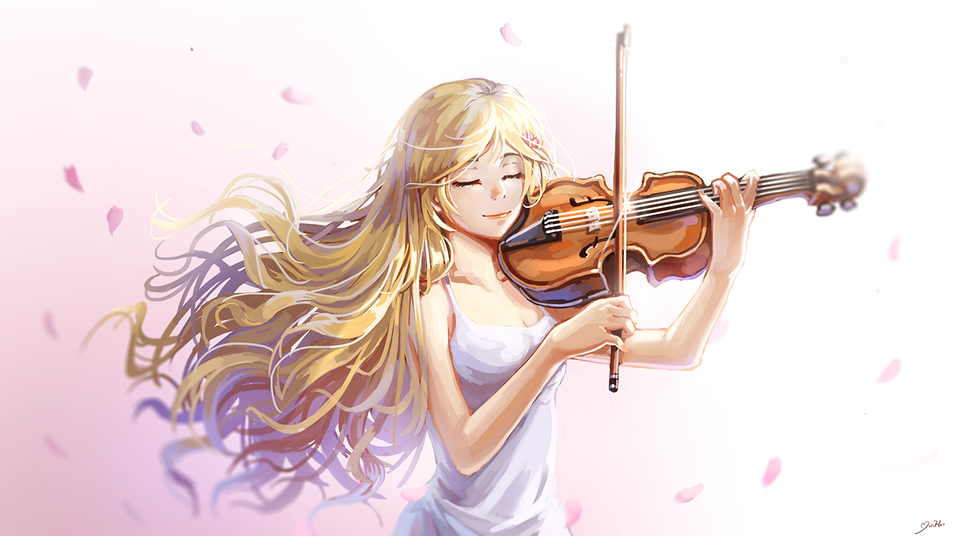 anime violinist wallpaper