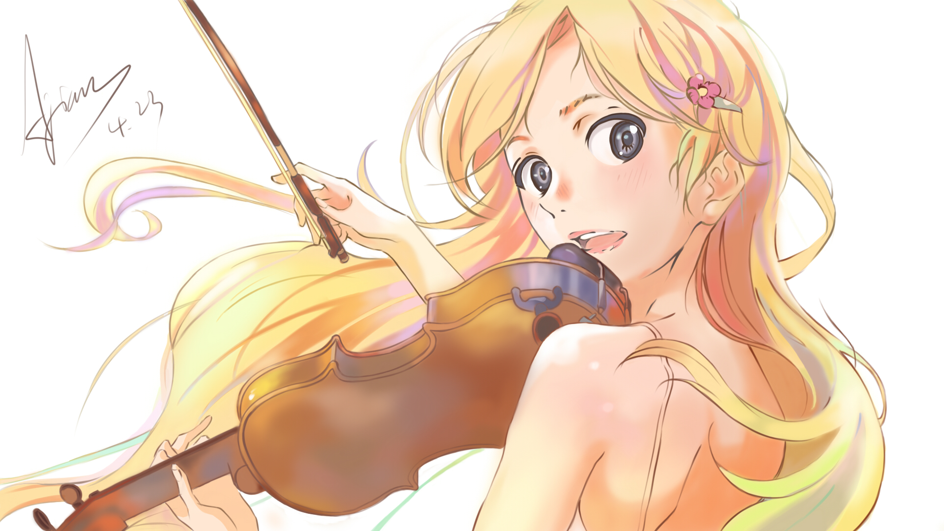Anime Your Lie in April HD Wallpaper