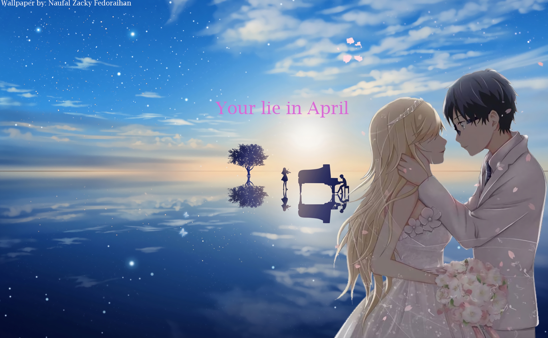 Download Kousei Arima Kaori Miyazono Anime Your Lie In April HD Wallpaper