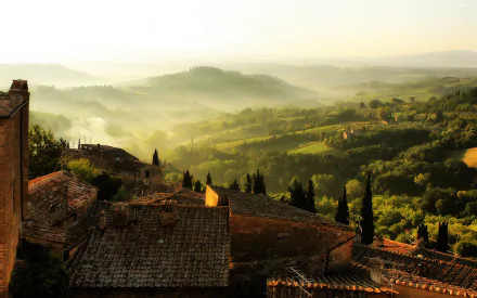  View of Tuscan Landscape from Roof
