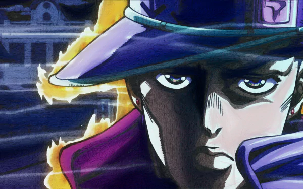 Jotaro Kujo Anime Jojo's Bizarre Adventure HD Desktop Wallpaper | Background Image