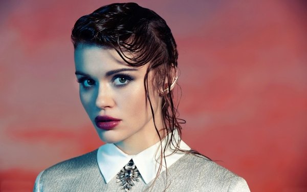 Celebrity Holland Roden Actress Green Eyes Face Lipstick HD Wallpaper | Background Image