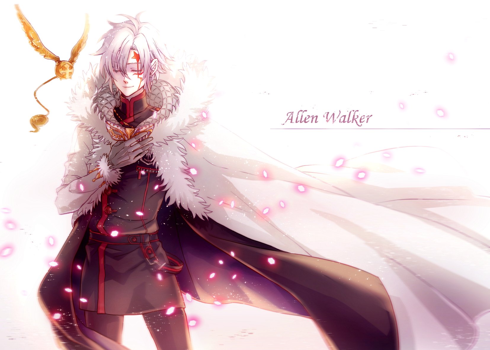 Allen Walker Lavi D.Gray-man Anime, Anime, face, cg Artwork, black Hair png  | PNGWing